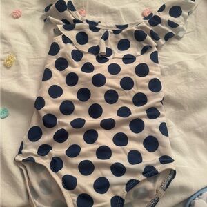 Polka Dot Ruffle Swimsuit
